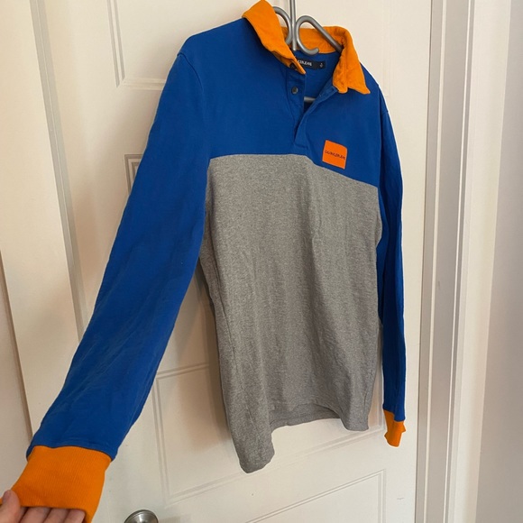 Calvin Klein jeans long sleeve polo - Picture 2 of 11
